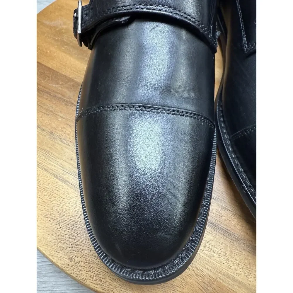 Men 8 Florsheim  Black Ravello Monk Strap Dress Shoes